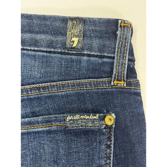 7 For All Mankind Women's Kimmie Bootcut Blue Denim Jeans - Size 29 (29x33) - Picture 3 of 6